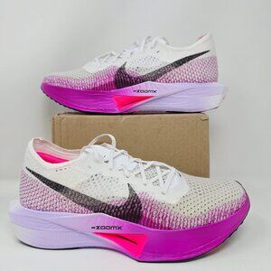 Nike ZoomX Vaporfly Next% 3 Men's Size 10 White Lot Purple Shoes DV4129-104